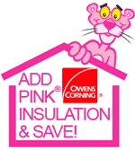 Wisconsin Contractor Pink Insulation new roof